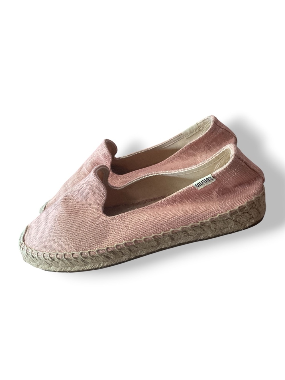 Soludos espadrilles rusty pink Sz 8 flats